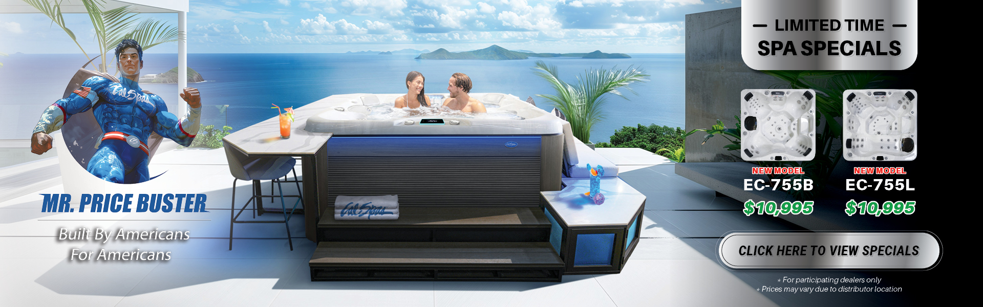 Calspas hot tub being used in a family setting - Bloomington